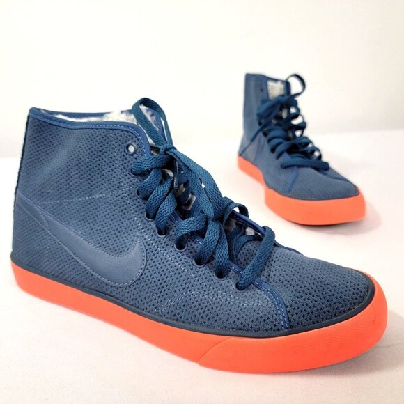 Nike Shoes - Nike Primo Court Mid Athletic Shoe Womens US 8.5 8 1/2 807163-448 Blue Orange